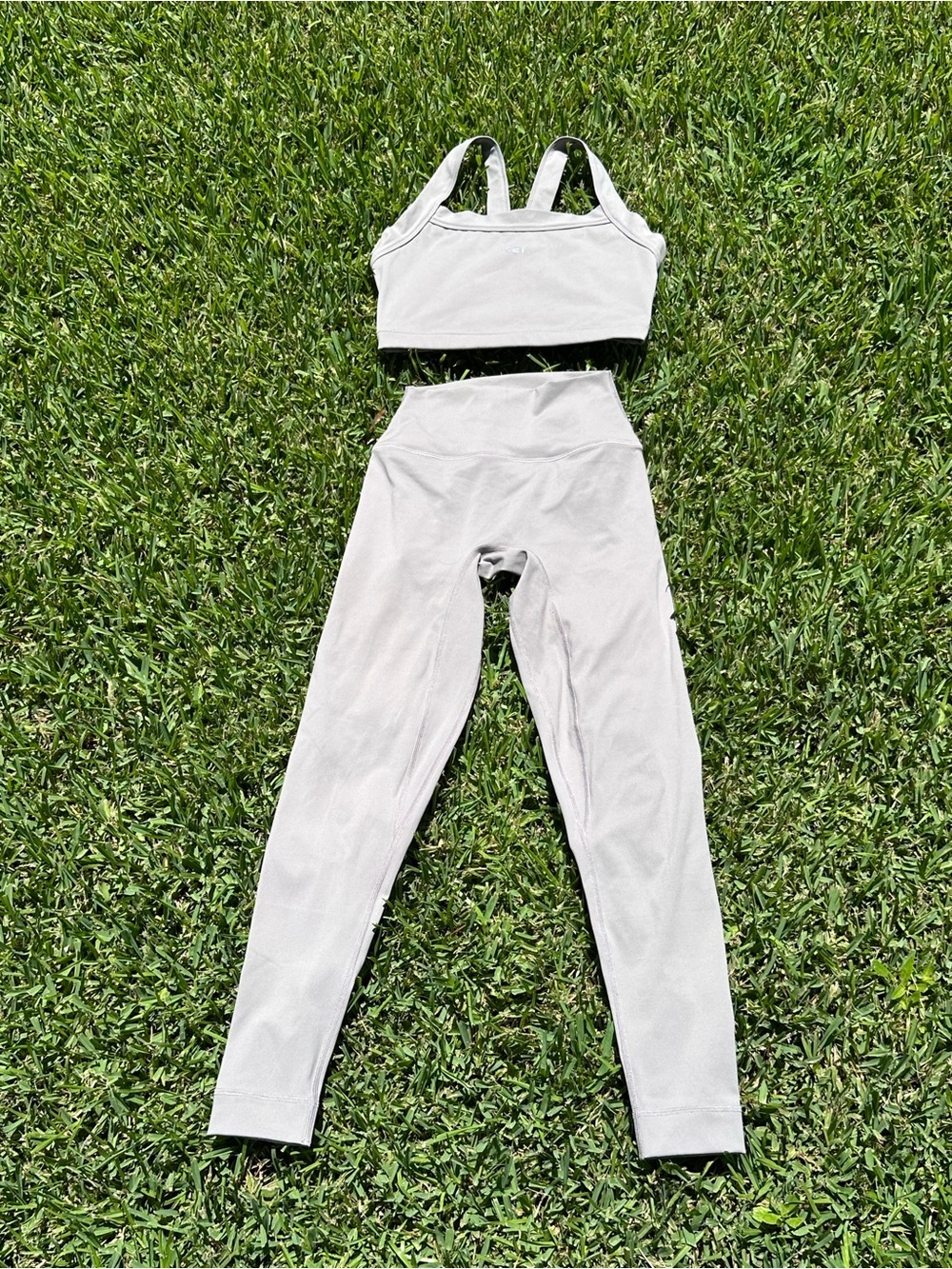 Set Active | SCULPTFLEX Taupe Matching Workout SET Bra+ Leggings | S (A38)